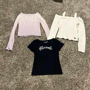 Girls Abercrombie shirts.